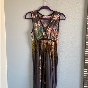 Maternity floral maxi dress